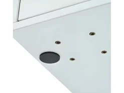 ModernLuxe Kaptafels-Kaptafel Met Spiegel En Led-Verlichting - 2 Lades En Een Uitneembare Kast - Wit (Kruk Niet Inbegrepen)