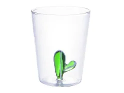 OZAIA Tafelservies-Karaf + Set Van 4 Glazen Met Cactus - Puntia