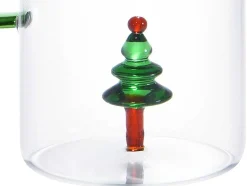 OZAIA Tafelservies-Karaf + Set Van 4 Glazen Met Kerstmotieven - Scopa