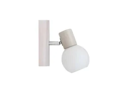 EPIKASA Wandlamp-Karin Wandlamp, Eik, Chroom, Wit, 13X9,5X14,5 Cm,