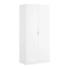 Vente-unique Kledingkast-Kast Met 2 Deuren - L81 Cm - Wit - Listowel