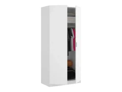 Vente-unique Kledingkast-Kast Met 2 Deuren - L81 Cm - Wit - Listowel