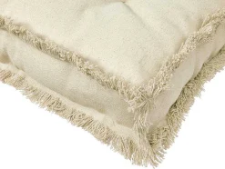 OZAIA Tuindecoratie-Katoenen Paletkussen Met Franjes - L. 120 X B. 60 Cm - Beige - Honduras