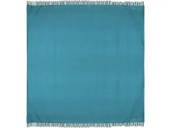 OZAIA Beddengoed-Katoenen Sprei Met Franjes - 230 X 250 Cm - Blauw - Segna