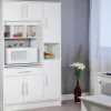 Vente-unique Keukenmeubel-Keukenmeubel Mady - 5 Kasten & 1 Lade - Wit