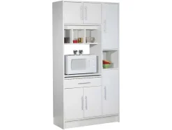 Vente-unique Keukenmeubel-Keukenmeubel Mady - 5 Kasten & 1 Lade - Wit