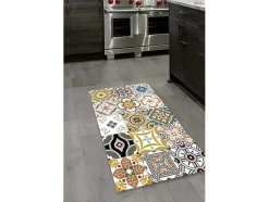 OZAIA Keukenaccessoire En -Opbergruimte-Keukentapijt Van Vinyl Met Vloertegelmotief Rica - 49,5 X 83 Cm - Meerkleurig