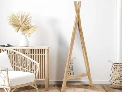 OZAIA Spiegel-Kinderspiegel Van Teakhout - B55 X H120 Cm - Naturel - Batam