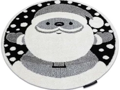 RugsX Decoratieobject Voor Binnen-Kindertapijt Joy Rond , Santa Sinterklaas Voor Kinderen - Structuree Cercle 140 Cm
