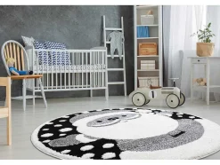 RugsX Decoratieobject Voor Binnen-Kindertapijt Joy Rond , Santa Sinterklaas Voor Kinderen - Structuree Cercle 160 Cm