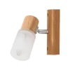 EPIKASA Wandlamp-Kira Wood Wandlamp, Beuken, Wit, 6X12X18 Cm,