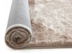 OZAIA Woonkamertapijt-Kleed Shaggy Dolce Taupe Met Beige Weerschijn - Polyester - 160*230 Cm