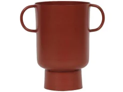 OZAIA Decoratieobject Voor Binnen-Kleine Vaas Met Handvatten - H17 Cm - Terracotta - Bilian