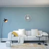 EPIKASA Wandklok-Klok Geometrisch 1, Wit, Zwart, 50X1,5X50 Cm,