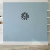 EPIKASA Wandklok-Klok Geometrisch 4, Zwart, 50X1,5X50 Cm,