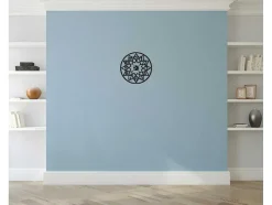 EPIKASA Wandklok-Klok Geometrisch 4, Zwart, 50X1,5X50 Cm,
