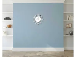 EPIKASA Wandklok-Klok Numbers 1, Wit, Zwart, 50X1,5X50 Cm,