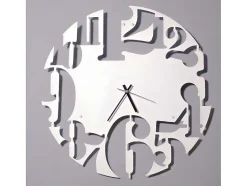 EPIKASA Wandklok-Klok Numbers 2, Wit, Zwart, 50X1,5X50 Cm,