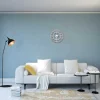 EPIKASA Wandklok-Klok Vintage 7, Wit, Zwart, 50X1,5X50 Cm,