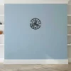 EPIKASA Wandklok-Klok Vintage, Zwart, Zilver, 50X0,16X50 Cm,