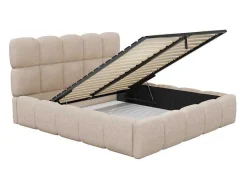 PASCAL MORABITO Tweepersoonsbed-Kofferbed - 180 X 200 Cm - Teddy-Stof - Beige - Damado - Van