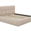 PASCAL MORABITO Tweepersoonsbed-Kofferbed - 160 X 200 Cm - Teddy-Stof - Beige - Damado - Van