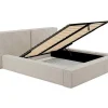 PASCAL MORABITO Tweepersoonsbed-Kofferbed 160 X 200 Cm - Corduroy - Beige - Timano - Van