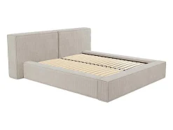 PASCAL MORABITO Tweepersoonsbed-Kofferbed 160 X 200 Cm - Corduroy - Beige - Timano - Van