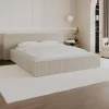 PASCAL MORABITO Tweepersoonsbed-Kofferbed 180 X 200 Cm - Corduroy - Beige - Timano - Van