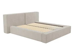 PASCAL MORABITO Tweepersoonsbed-Kofferbed 180 X 200 Cm - Corduroy - Beige - Timano - Van