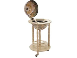 Vente-unique Keukenaccessoire En -Opbergruimte-Kogelstang Mcw-D83 Rolstang, Natuurlijk Bruin