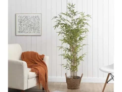 OZAIA Kunstplant-Kunstbamboe Met Natuurlijke Stam - H160 - Mucuri