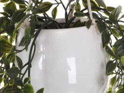 OZAIA Kunstplant-Kunsthangplant Met Pot Van Keramiek - H70 X L20 Cm - Groen - Bahiana