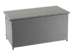 Vente-unique Tuinopslag-Kussenbox Van Polyrattan Mcw-D88 Iii, Basic Grijs, 51X100X50Cm 170L