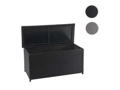 Vente-unique Tuinopslag-Kussenbox Van Polyrattan Mcw-D88 Iii, Basic Zwart, 63X135X52Cm 320L