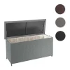 Vente-unique Tuinopslag-Kussenbox Van Polyrattan Mcw-D88 Iii, Premium Grijs, 63X135X52Cm 320L