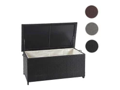 Vente-unique Tuinopslag-Kussenbox Van Polyrattan Mcw-D88 Iii, Premium Zwart, 51X115X59Cm 250L