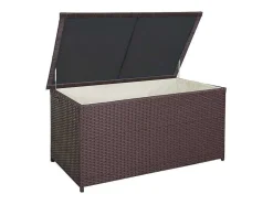 Vente-unique Tuinopslag-Kussenbox Van Polyrattan Mcw-D88 Iii, Premium Bruin, 80X160X94Cm 950L