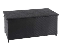 Vente-unique Tuinopslag-Kussenbox Van Polyrattan Mcw-D88 Iii, Premium Zwart, 51X100X50Cm 170L