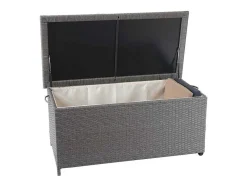 Vente-unique Tuinopslag-Kussenbox Van Polyrattan Mcw-D88 Iii, Premium Grijs, 51X100X50Cm 170L