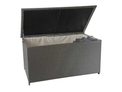 Vente-unique Tuinopslag-Kussenbox Van Polyrattan Mcw-D88 Iii, Premium Grijs, 80X160X94Cm 950L