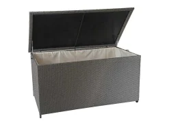 Vente-unique Tuinopslag-Kussenbox Van Polyrattan Mcw-D88 Iii, Premium Grijs, 80X160X94Cm 950L
