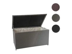 Vente-unique Tuinopslag-Kussenbox Van Polyrattan Mcw-D88 Iii, Premium Grijs, 80X160X94Cm 950L