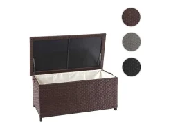 Vente-unique Tuinopslag-Kussenbox Van Polyrattan Mcw-D88 Iii, Premium Bruin, 51X115X59Cm 250L