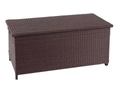 Vente-unique Tuinopslag-Kussenbox Van Polyrattan Mcw-D88 Iii, Premium Bruin, 51X100X50Cm 170L