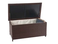 Vente-unique Tuinopslag-Kussenbox Van Polyrattan Mcw-D88 Iii, Premium Bruin, 51X100X50Cm 170L