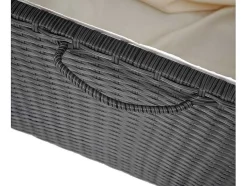 Vente-unique Tuinopslag-Kussenbox Van Polyrattan Mcw-D88 Iii, Premium Zwart, 63X135X52Cm 320L