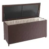 Vente-unique Tuinopslag-Kussenbox Van Polyrattan Mcw-D88 Iii, Premium Bruin, 63X135X52Cm 320L
