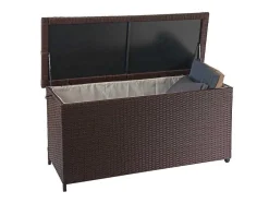 Vente-unique Tuinopslag-Kussenbox Van Polyrattan Mcw-D88 Iii, Premium Bruin, 63X135X52Cm 320L