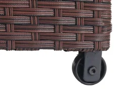 Vente-unique Tuinopslag-Kussenbox Van Polyrattan Mcw-D88 Iii, Premium Bruin, 63X135X52Cm 320L
